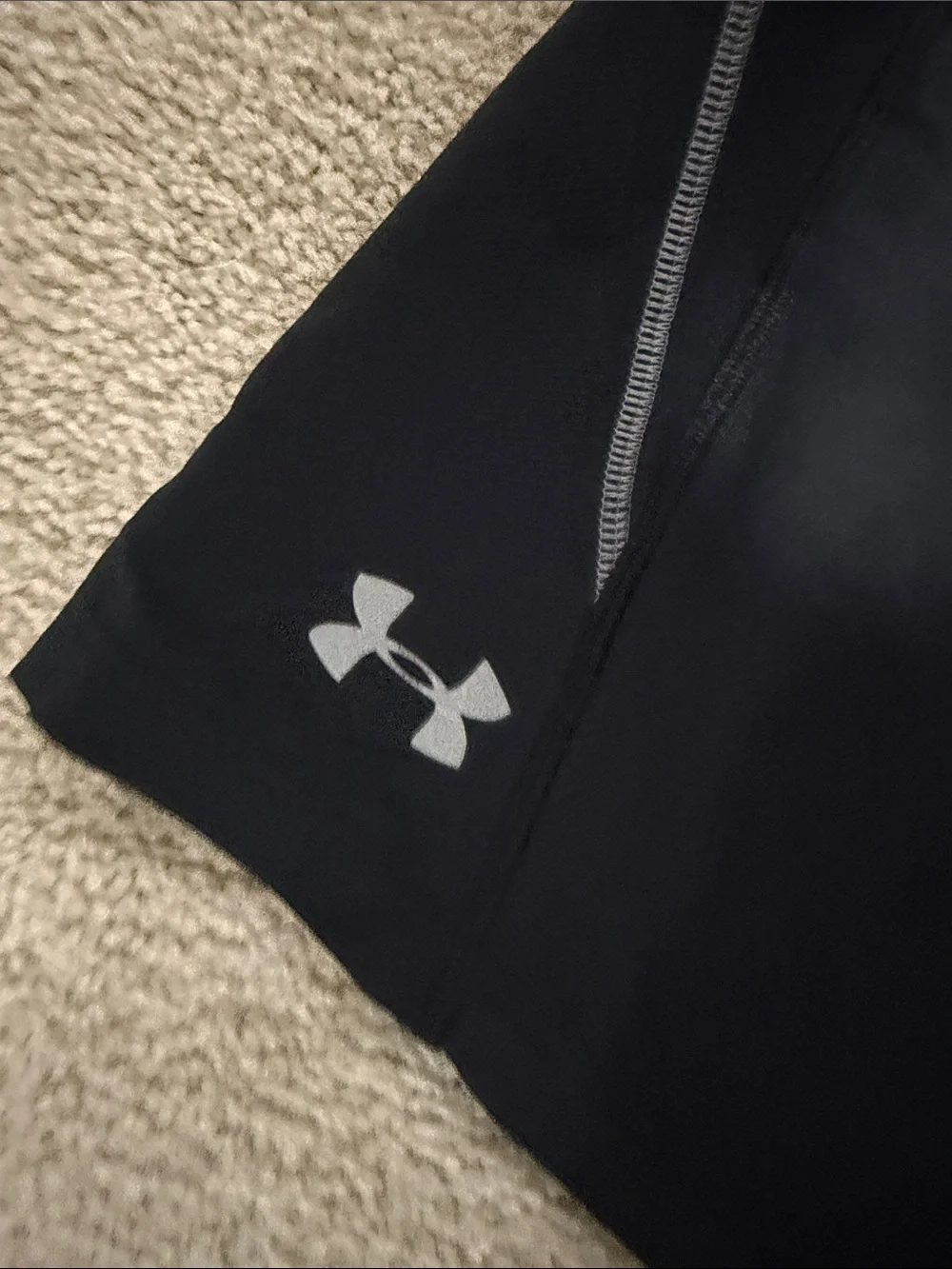 Under Armour Black Athletic Shorts with Gray Accents - Twin Set